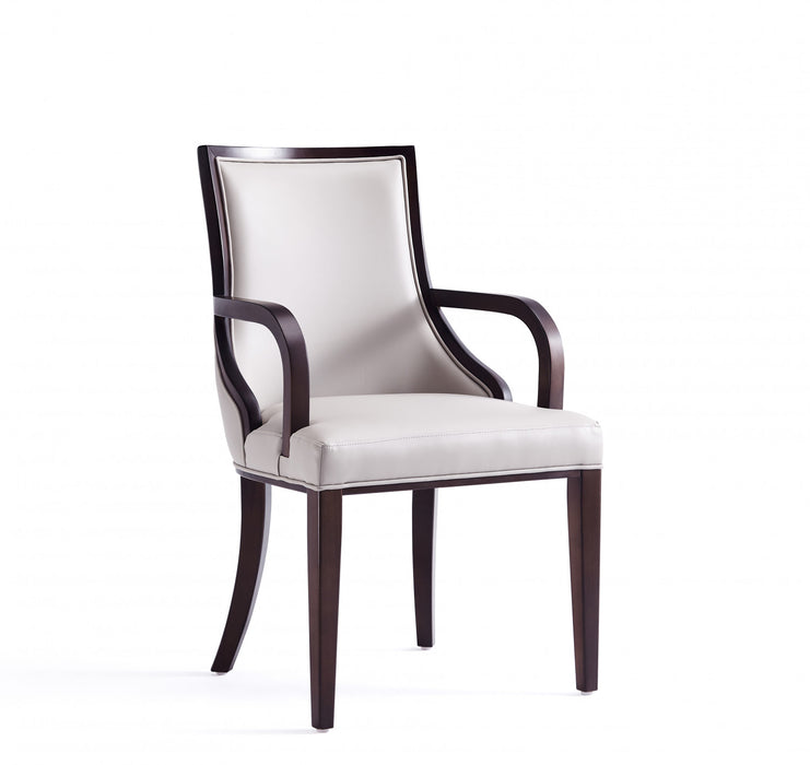 Grand Traditional 8-Piece Dining Chair Set in Light Gray