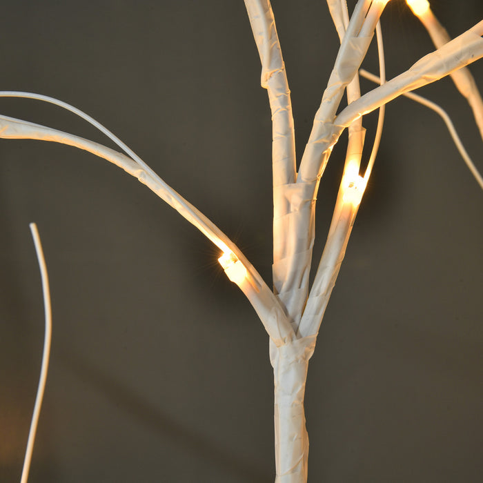 Outsunny 5ft Tree Light With 58 Warm Leds And 8 Modes