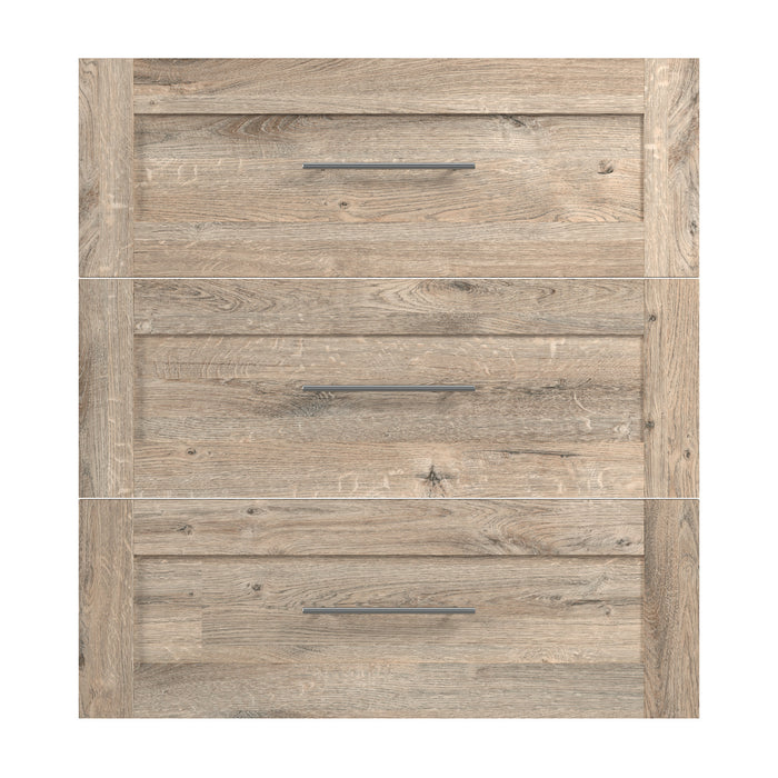 Bestar Pur 3 Drawer Set for 36 W Closet Organizer - Rustic Brown