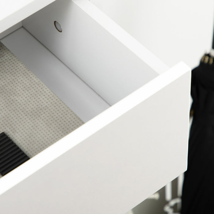 HOMCOM Shoe Storage Cabinet Modern Shoe Storage Organizer with Flip Doors
