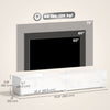HOMCOM 70.9" Floating TV Stand for 75" TVs Media Console High Gloss White
