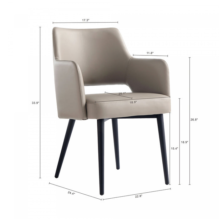 Tremont Modern 8-Piece Dining Chair Set in Taupe