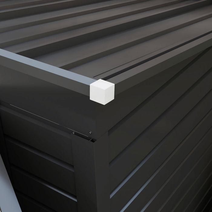 Outsunny 8 X 4ft Metal Garden Storage Shed With Double Doors And 2 Vents