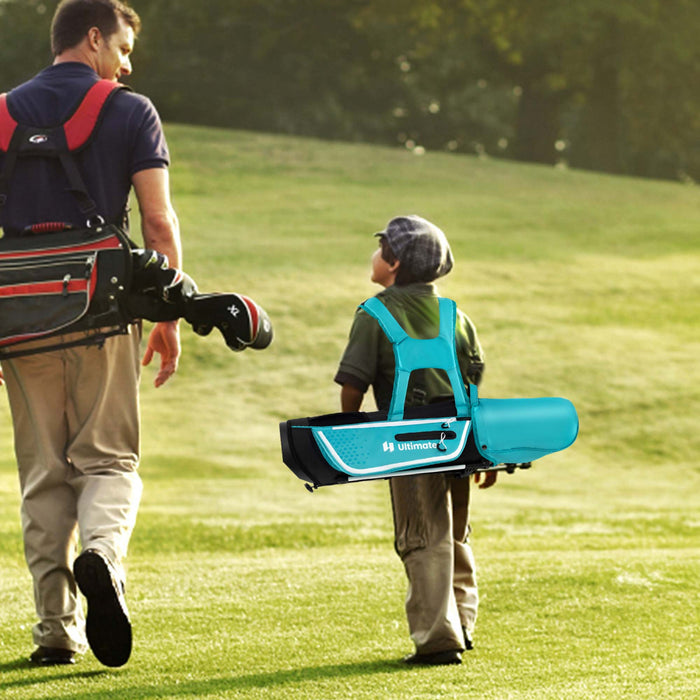 Ultimate Kids Golf Practice Set Junior Complete Golf Club Set For Kids Age 5-7 Years Old Blue