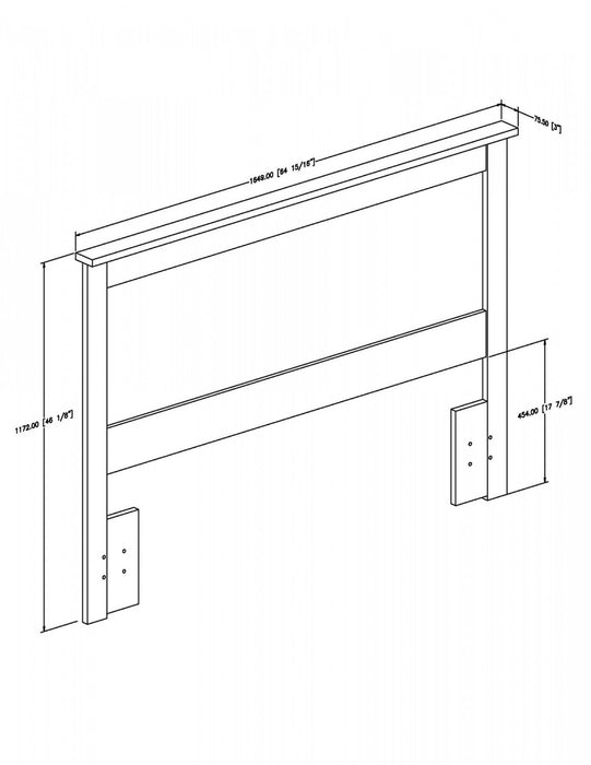 Vito Headboard - Modern Style - Pure White 