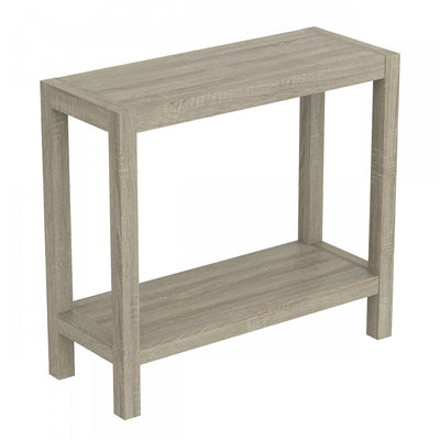 26” Console Table With One Shelf - Dark Taupe | Console de 26 po avec 1 tablette - taupe foncé