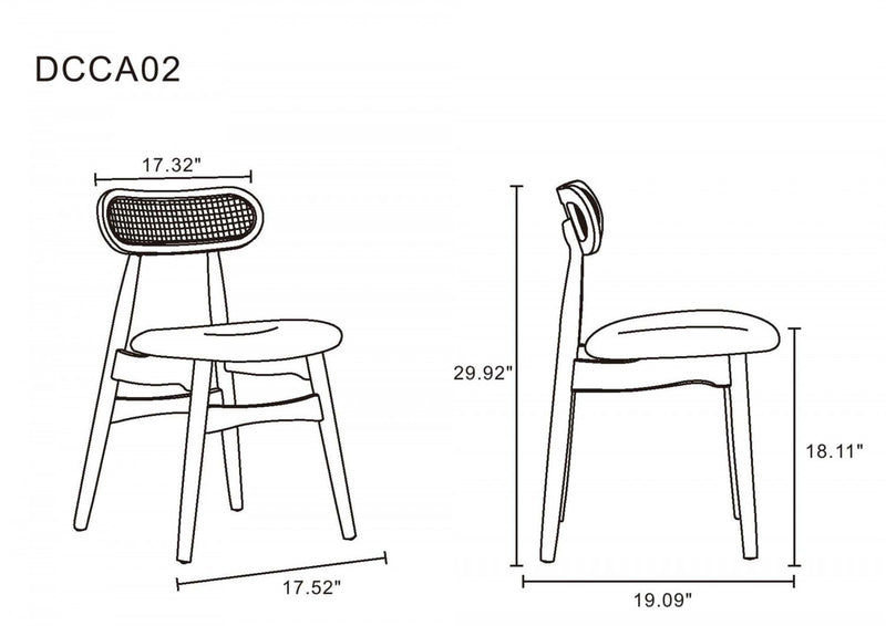 Colbert and Rockaway Modern Industry Chic 9-Piece Dining Set in Natural