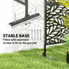 Outsunny Outdoor Privacy Screen, Freestanding Outdoor Divider, Black