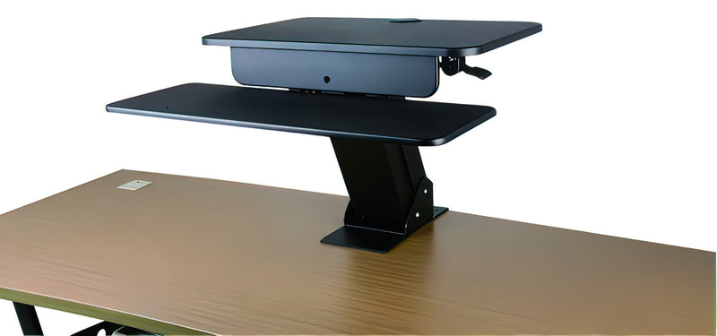 TygerClaw Sit-Stand Desktop Workstation Stand with Desk Clamp