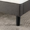 Dachelle Upholstered Platform Bed with Headboard in Dark Grey - King Size | Dachelle lit plateforme rembourré avec tête de lit gris foncé - Très grand