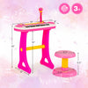 Costway 31 Key Kids Piano Keyboard Toy Toddler Musical Instrument w/ Microphone Pink
