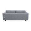 Caden 67 in. Textured Weave Fabric Loveseat with Block Arms and Wood Legs - Grey | Caden 67 po. Causeuse en tissu tisse texture avec accoudoirs blocs et pieds en bois - Gris