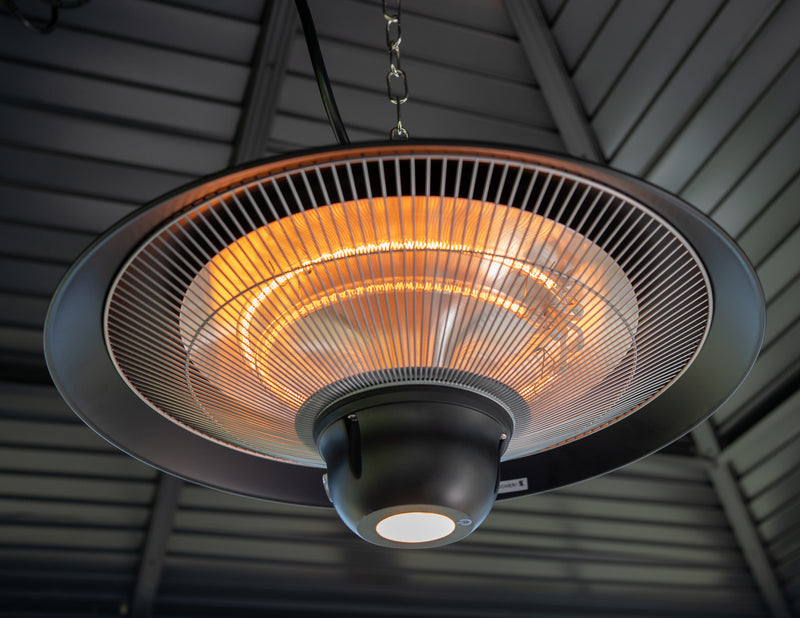 Energ+ Infrared Electric LED Hanging Patio Heater - HEA-21522 BLACK