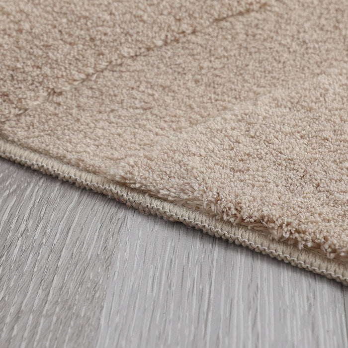 Pearl Hills Beige Washable Shag Area Rug 5'x7' Indoor Area Rug