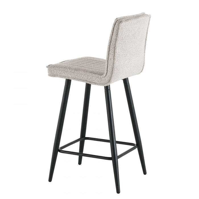 Marielle Taupe Upholstered Bar Stool (Set of 2)
