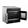 Galiano 36 Inch French Door Electric Range, 5 radiant burners, 5.36 cu.ft., Black - FFSEL6917-36BLK | Cuisiniere electrique Galiano de 36 po a portes francaises, 5 foyers, 5,36 pi³, noir – FFSEL6917-36BLK