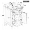 Vivo 24 Inch Single Sink Bathroom Vanity with Flip Drawer and Solid Wood Legs, Green | Vivo Meuble-Lavabo Simple 24 po avec Tiroir Bascule et Pieds en Bois Massif, Vert