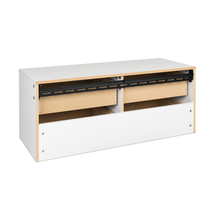 Floating 4-Drawer Dresser - White