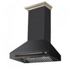 Forno Aria 30 Inch Wall-Mounted Range Hood, Black- FRHWM5095-30BLK | Hotte de cuisiniere murale Aria de 30 po, noir- FRHWM5095-30BLK