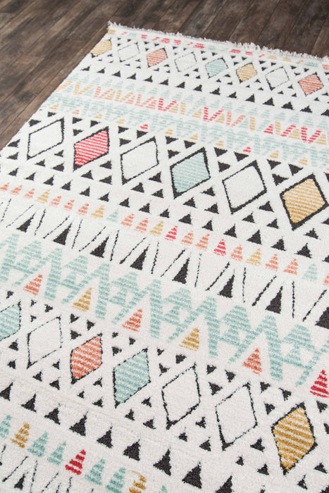 Kaia Contemporary 7'6\" x Area Rug in Multi Indoor Area Rug