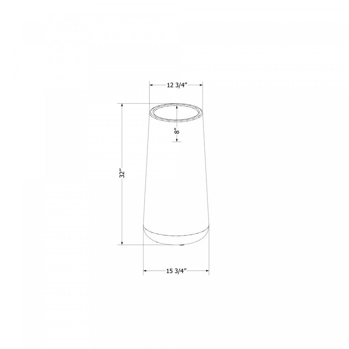Dalya Tall Outdoor Pot Planter - Greige