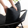 Ada Metal Frame Sling Accent Chair with Cushions - Black | Ada fauteuil d’appoint à sangle avec cadre en métal et coussins - Noir