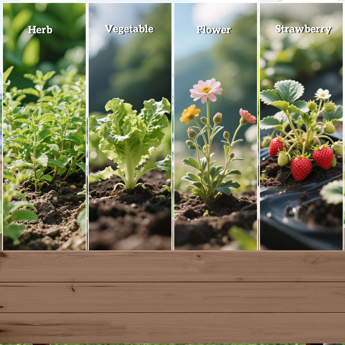 Outsunny 2 Tier Raised Garden Bed, Wooden Elevated Planter Box, Carbonised