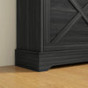 HOMCOM Farmhouse Slim Shoe Cabinet with 2 Flip Drawers Adjustable Shelves