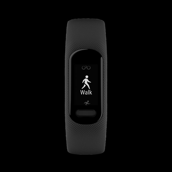 Garmin Vivosmart® 5 Gps Smartwatch - Fitness Tracker With Black Case And Black Large Silicone Band