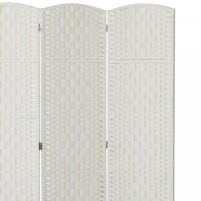 HOMCOM 3 Panel Folding Room Divider Privacy Screen Indoor Home Decoration