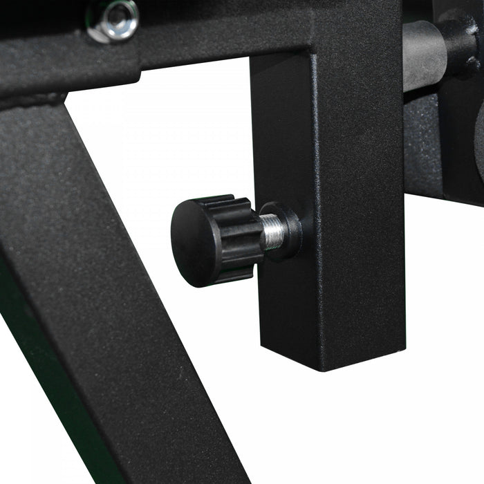 Soozier Weight Bench with Squat Racks, Leg Developer, Weight Plate Stand