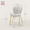 HOMCOM Dining Chairs Set of 4 with Cushioned Backrest