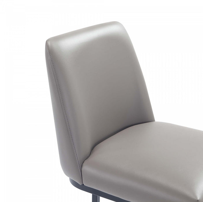 Serena Modern Metal Upholstered Barstool in Taupe - Set of 3 Bar Stool