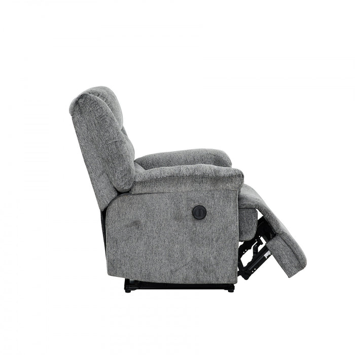 Weston 35 in. Upholstered Power Recliner Chair - Grey