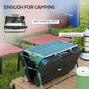 Outsunny Portable Mini Charcoal Barbecue Grill with Suitcase Shell, Outdoor Folding Tabletop BBQ Grill for Garden Camping Picnic Party, Black