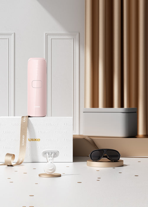 Ulike Air 3 IPL Hair Removal Device with Sapphire Ice-Cooling - Painless At-Home Laser - Pink\n