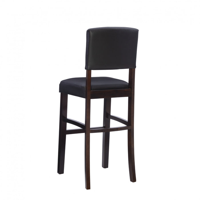 Monaco Faux Leather Barstool - Espresso