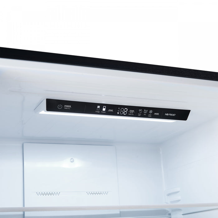 Forno Milano 60-Inch Side-by-Side Refrigerator in Black, 34.4 cu.ft - FFFFD1787-60BLK