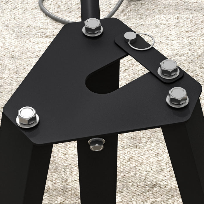 Soozier Weight Rack For 1\" Or 2\" Weight Plates, 660lbs Capacity Weight
