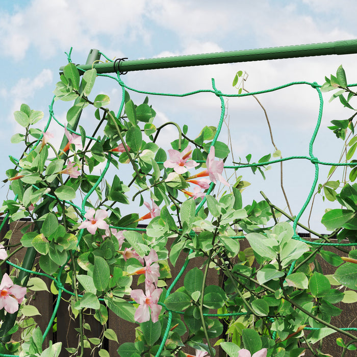 Outsunny Adjustable A-Frame Cucumber Trellis for Climbing Plants