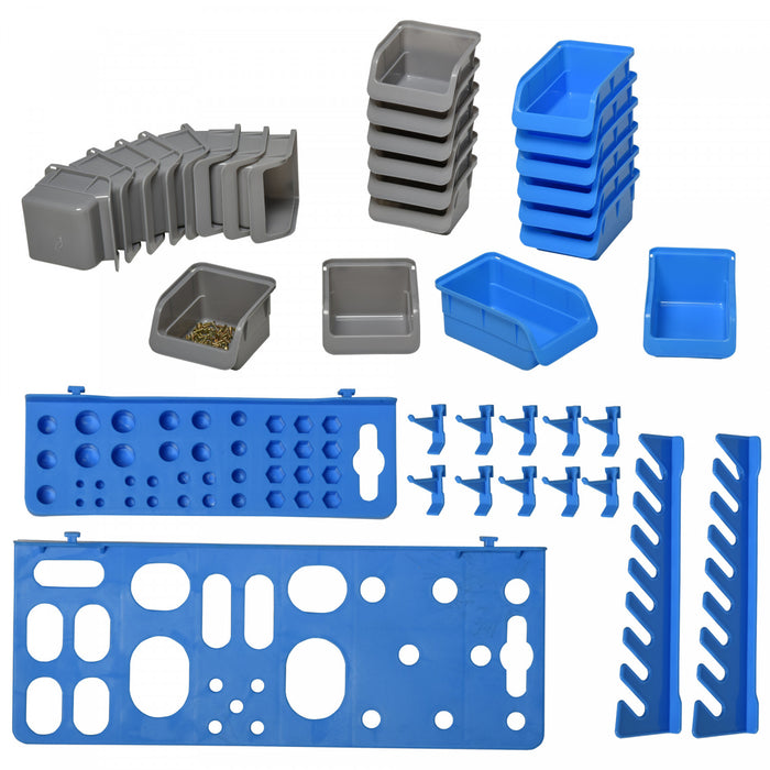 Durhand 44 Piece Wall Mounted Storage Bins
