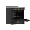 Forno Paolo 30" Black Electric Range, 4.38 CU.FT. - FFSEL6011-30BLK | Cuisiniere electrique noire Paolo 30 po, 4,38 pi³ - FFSEL6011-30WHT