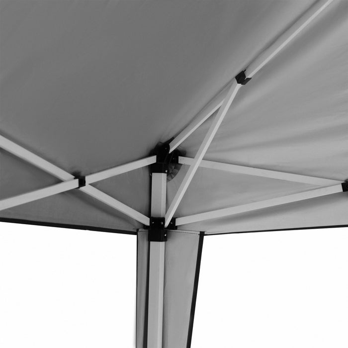 Outsunny 10 X 10ft Folding Pop Up Tent Canopy Outdoor Gazebo, Grey