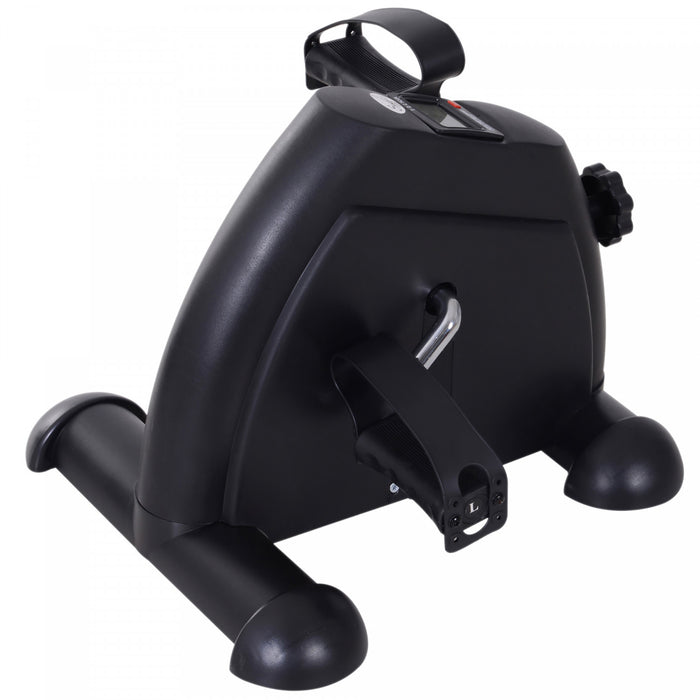 Soozier Portable Mini Pedal Exercise Bike Indoor Cycle Fitness Arm Leg W/ Lcd Display, Black