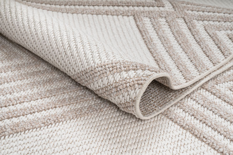 Athena White Indoor/Outdoor Area Rug - 5.3 X 7.6