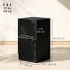 HOMCOM 2 Drawer File Cabinet with Lock Filing Cabinet for A4 Letter Black