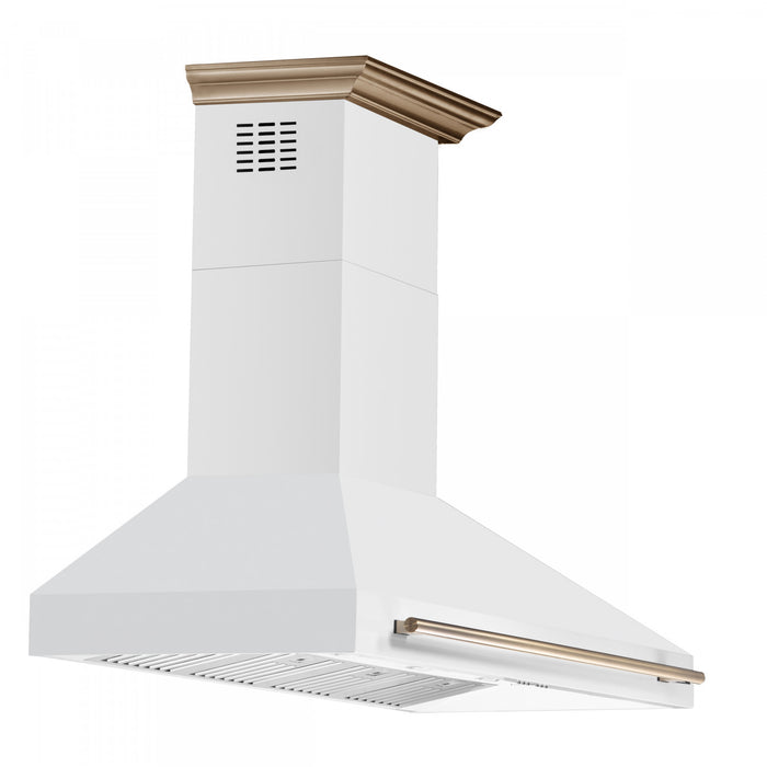 Forno Aria 60 Inch Wall-Mounted White Range Hood- FRHWM5095-60WHT