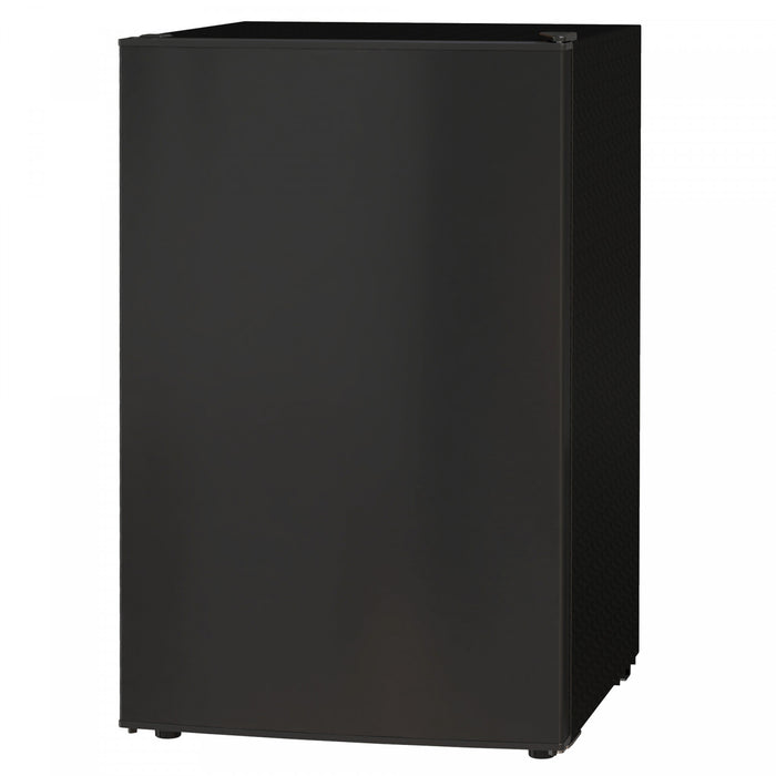 HOMCOM 4.5 Cu Ft Mini Fridge with Freezer, Wheels, Refrigerator, Black