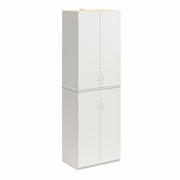 Ameriwood Home 72\" 4-Door Storage Cabinet - White