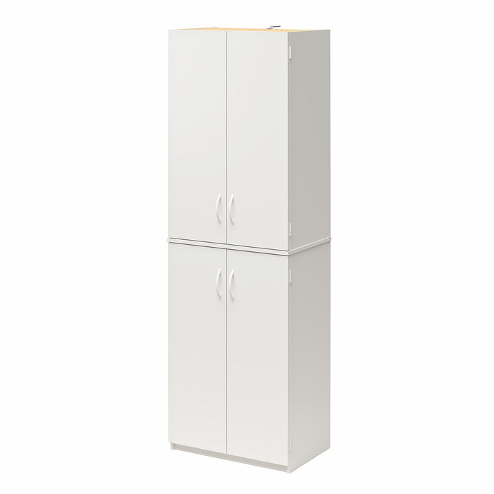 Ameriwood Home 72\" 4-Door Storage Cabinet - White